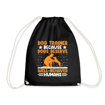 Dresseur de chiens Formation de chiens Chiens Soins pour animaux de compagnie Pr - Sac de sport léger - noir - Devant