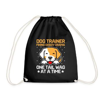 Dresseur de chiens Dressage de chiens Dressage de chiens Soins aux animaux de compagnie Pr - Sac de sport léger - noir - Devant