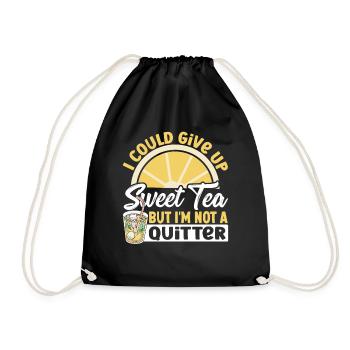 Je pourrais abandonner le thé sucré, mais je ne suis pas un - Sac de sport léger - noir - Devant