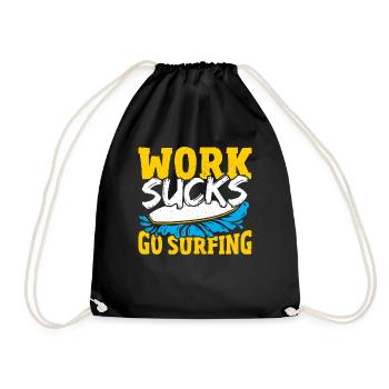 Surfer Planche De Surf Travail Sucer Aller Surfer - Sac de sport léger - noir - Devant