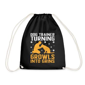 Dresseur de chiens Formation de chiens Chiens Soins pour animaux de compagnie Pr - Sac de sport léger - noir - Devant