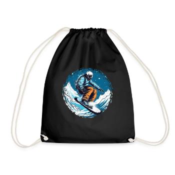 Snowboard ou ski puis après-ski - Sac de sport léger - noir - Devant