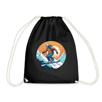 Snowboard ou ski puis après-ski - Sac de sport léger - noir - Devant