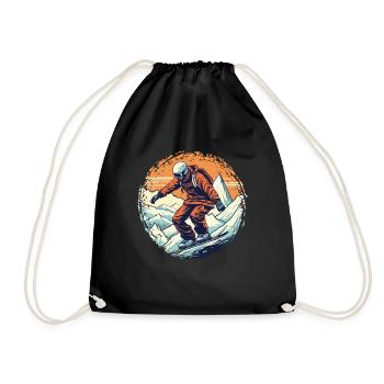 Snowboard ou ski puis après-ski - Sac de sport léger - noir - Devant
