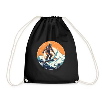 Snowboard ou ski puis après-ski - Sac de sport léger - noir - Devant
