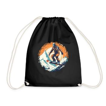 Snowboard ou ski puis après-ski - Sac de sport léger - noir - Devant