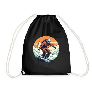 Snowboard ou ski puis après-ski - Sac de sport léger - noir - Devant