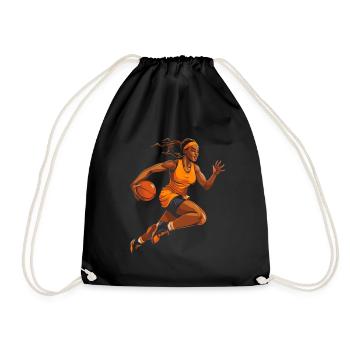 BASKETBALL forever! - Drawstring Bag - black - Front