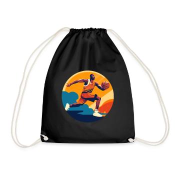 BASKETBALL forever! - Drawstring Bag - black - Front