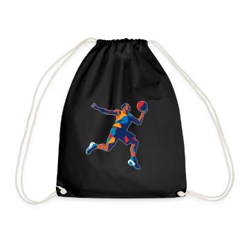 BASKETBALL forever! - Drawstring Bag - black - Front