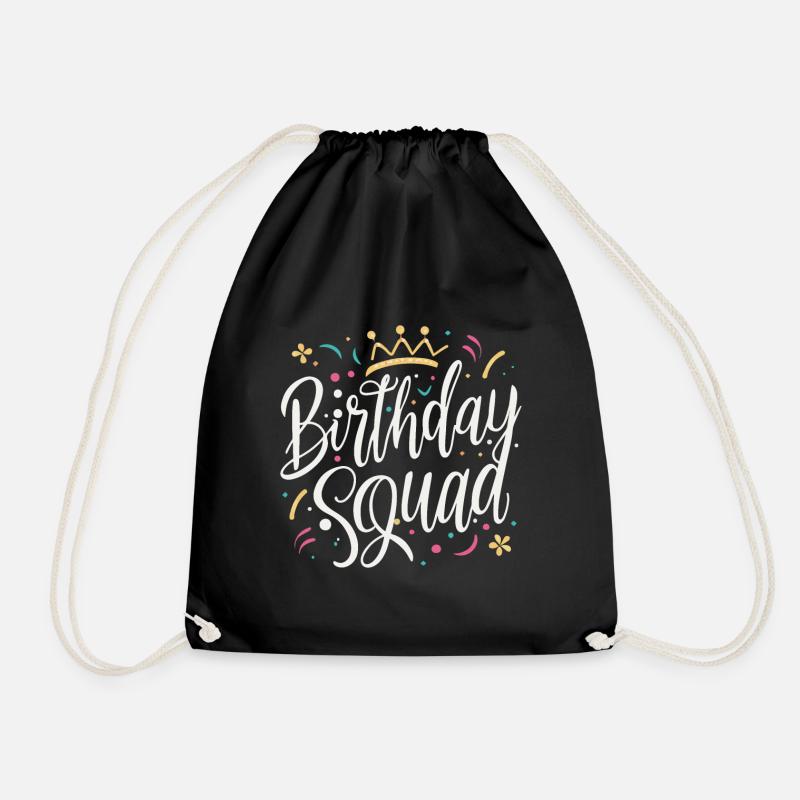 Birthday Squad Prinzessin Tiara - Turnbeutel - Schwarz
