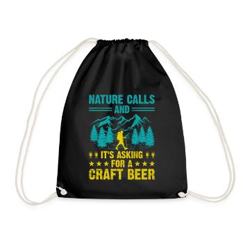 Wandern Bergsteigen Trekking Natur Outdoor Alco - Turnbeutel - Schwarz - Vorne