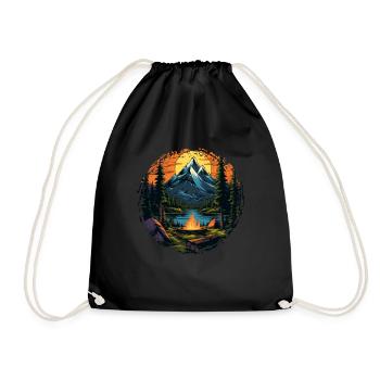 Randonnée en forêt et dans la nature - Sac de sport léger - noir - Devant