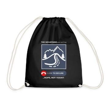 Mountain Leisure Graphics - Drawstring Bag - black - Front