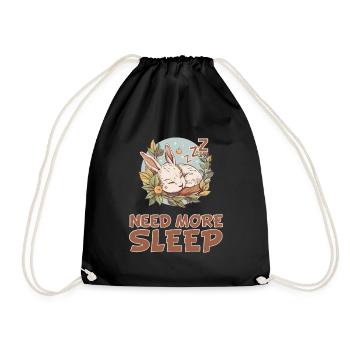 Vêtements de nuit Sleeping Bunny - Sommeil serein - Sac de sport léger - noir - Devant