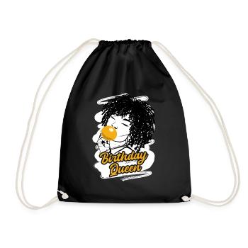 Vilaine diva d’anniversaire qui aime faire la fête - Sac de sport léger - noir - Devant
