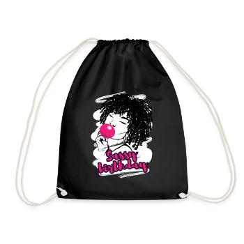 Diva d’anniversaire coquine célébrant - Sac de sport léger - noir - Devant