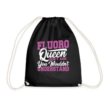 Reine du fluor : Ne demandez pas. Vous ne le feriez pas - Sac de sport léger - noir - Devant