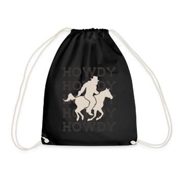 Bigfoot HOWDY Western Welcome Design - Sac de sport léger - noir - Devant