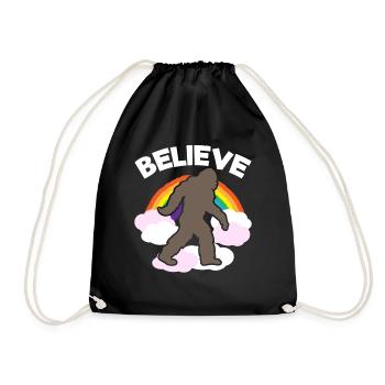 Croyance en l’être surnaturel Bigfoot - Sac de sport léger - noir - Devant
