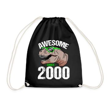 T-Rex Party Star Look Retro Look Cadeau - Sac de sport léger - noir - Devant