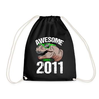 T-Rex Party Star Look Retro Look Cadeau - Sac de sport léger - noir - Devant