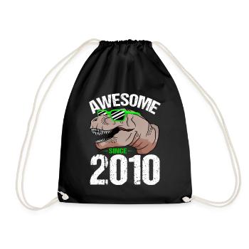 T-Rex Party Star Look Retro Look Cadeau - Sac de sport léger - noir - Devant