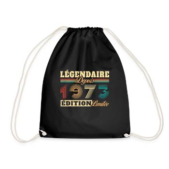 Légendaire Depuis 1973 - Sac de sport léger - noir - Devant