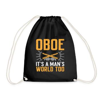Oboist Oboe Basoonist Marching Band Instrumen - Turnbeutel - Schwarz - Vorne