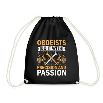 Joueur de hautbois Hautbois Basoonist Marching Band Instrumen - Sac de sport léger - noir - Devant