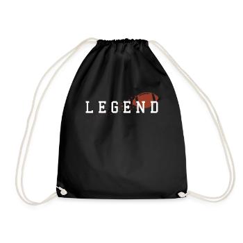 Legendary Football Star Flight - Drawstring Bag - black - Front