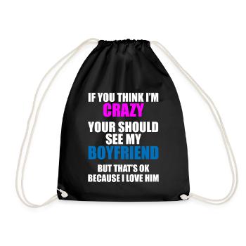 Ami? Fou et fascinant ! - Sac de sport léger - noir - Devant