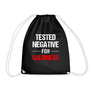 Tranquility - balance for the soul - Drawstring Bag - black - Front
