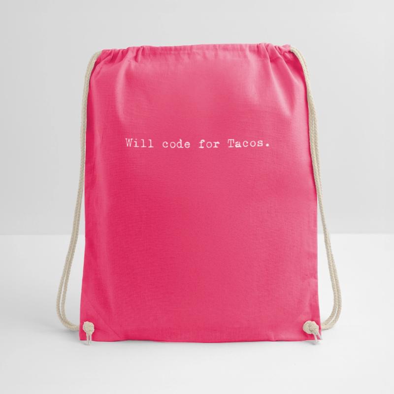 Tacos For Code – Clever Programmer Design Drawstring Bag