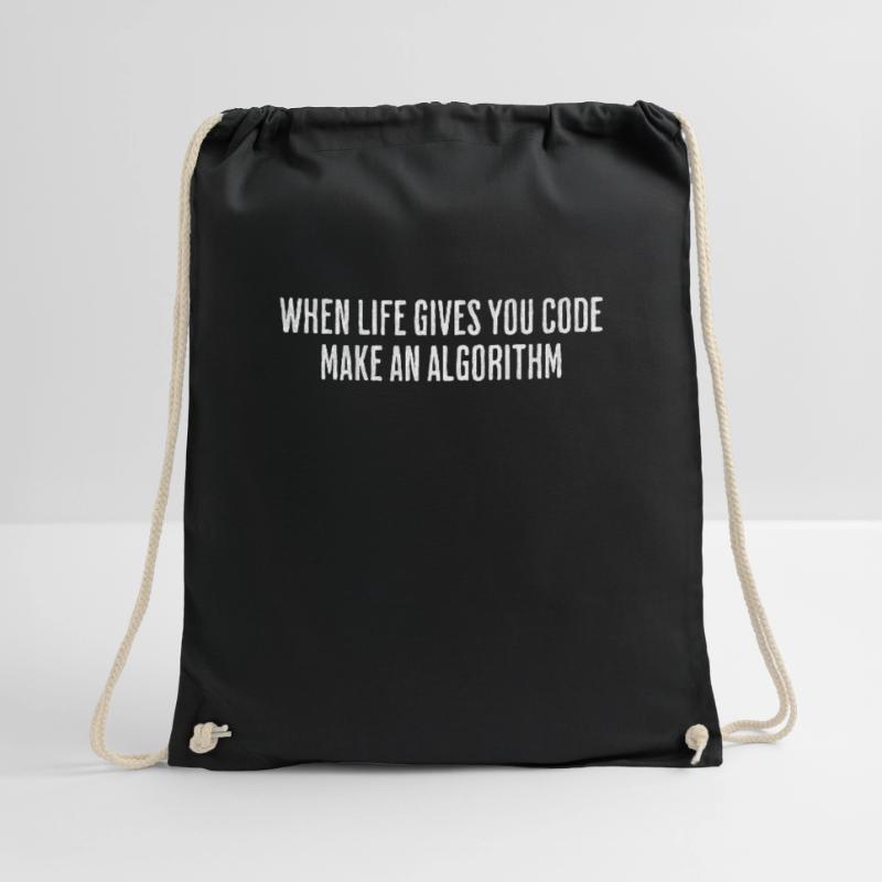 Life's Code, Programmer's Algorithm - Funny Drawstring Bag