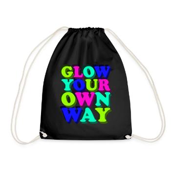 Shine Your Way - Colorful Fun - Drawstring Bag - black - Front