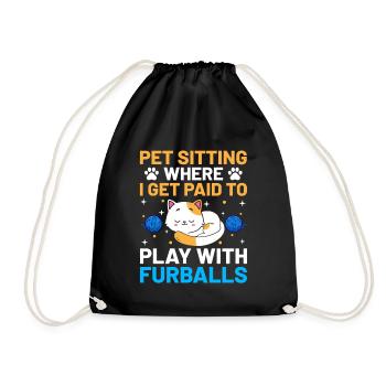 Pet Sitter Pet Sitting Chien et Cat Sitters Chien Wal - Sac de sport léger - noir - Devant