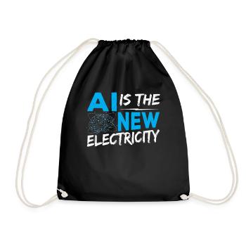 Robot Engineer Robotics Engineers AI Developer AI - Drawstring Bag - black - Front