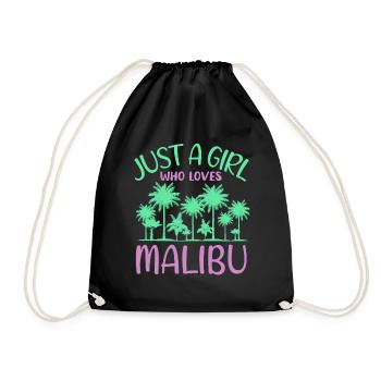 Malibu Palmentraum Mädchen Paradies - Turnbeutel - Schwarz - Vorne