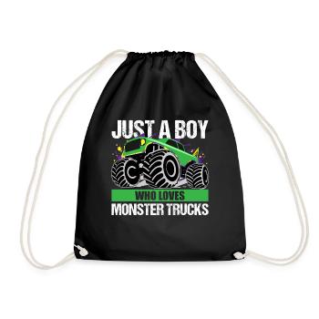 Action Monster Truck Passion cadeau - Sac de sport léger - noir - Devant