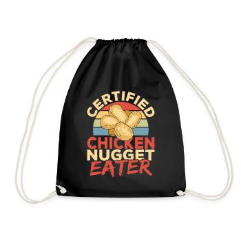 Nug Life Chicken Lover Nuggets Lover Chicken - Drawstring Bag - black - Front