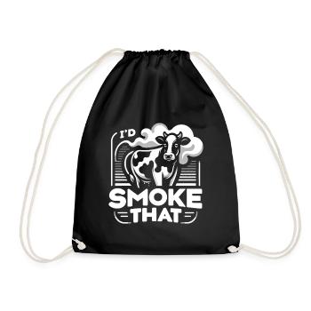 Je fumerais ce barbecue de viande - Sac de sport léger - noir - Devant