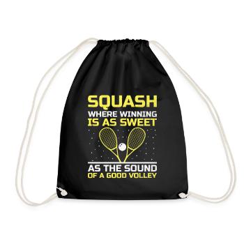 Joueur de squash Joueur de squash Joueur de tennis Raquetball Spor - Sac de sport léger - noir - Devant