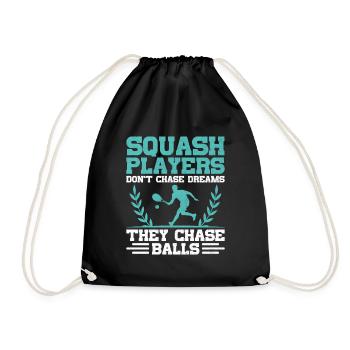 Joueur de squash Joueur de squash Joueur de tennis Raquetball Spor - Sac de sport léger - noir - Devant
