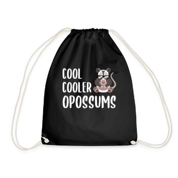 Cooleres Opossum Trendtier Sonnenbrille - Turnbeutel - Schwarz - Vorne