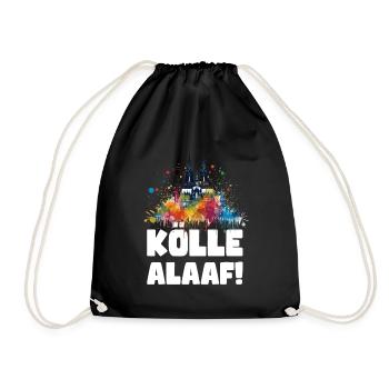 Cologne Kölle Carnival Gebützt Kölle Alaaf Jeck Party - Drawstring Bag - black - Front