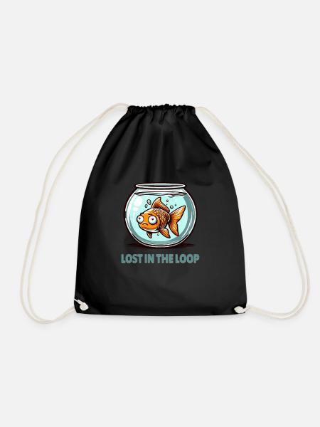 Lost In The Loop - Goldfish's Endless Journey - Turnbeutel - Schwarz