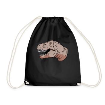 T-Rex Jeu de mots drôle Dino cadeau - Sac de sport léger - noir - Devant