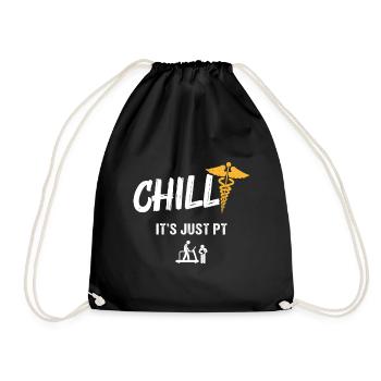 Chill, It’s Just Pt – Approche humoristique - Sac de sport léger - noir - Devant