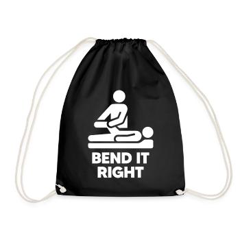 Pliez-le correctement - Précision en physiothérapie - Sac de sport léger - noir - Devant